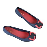 Womens Flats Jelly Knot beautiful casual Pink and Blue Sandals