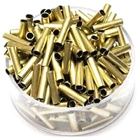 Solid Brass Tube Spacer Beads 2 Mm I/d X 10 Mm Length 100 Pcs. Raw Solid Bras