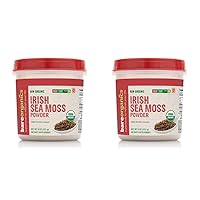 BareOrganics Irish Moss, Superfood Powder, Keto & Paleo, Vegan, Organic, 8 Ounce (Pack of 2)