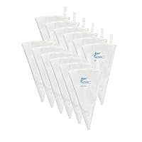 Ateco Poly-Cotton, Pack of 12 Cake Decorating Bag, 23.62-Inch, White