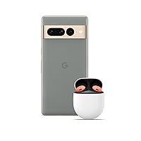 Google Pixel 7 Pro – Unlocked Android 5G smartphone with telephoto lens, wide-angle lens and 24-hour battery – 256GB – Hazel + Pixel Buds Pro Wireless Earbuds, Bluetooth Headphones – Coral