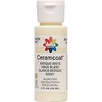 Delta Creative Ceramcoat Acrylic Paint in Assorted Colors (2 oz), 2001, Antique White