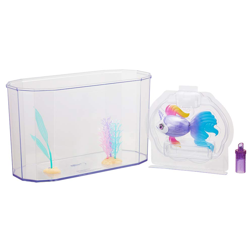 Little Live Pets Lil' Dippers Playset - Magical Water Activated Unboxing and Interactive Feeding Experience - Exclusive Unicorn Fish | for Ages 5+