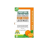 Theraa-Breath Dry Mouth Mandarin Mint Lozenges, 100 Count, 165 g (Pack of 1)