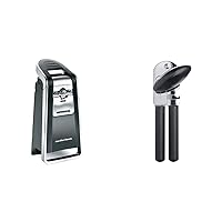 Hamilton Beach Smooth Edge Electric Automatic Kitchen Can Opener (76607) and OXO Good Grips Soft-Handled Manual Can Opener