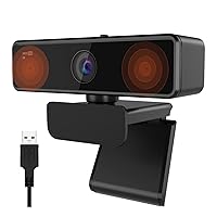V11 2K Webcam for PC, 1080P 60FPS FHD Web Camera with Microphone&Privacy Cover, 1440P@30fps, 90° Wide-Angle, USB Plug&Play for Mac/Laptop/Desktop/Computer, for Zoom/Teams/Webex/Google Meet