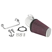 K&N Cold Air Intake Kit: Guaranteed to Increase Horsepower: Fits 2008-2017 HARLEY DAVIDSON (Softail, Heritage, Fat Boy, Breakout, Road King, Street Glide, other select models)57-1122P