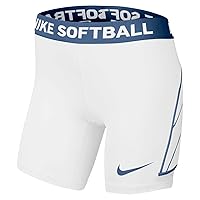 Nike Girls Big Kids DF Softball Slider Shorts White | Navy XL