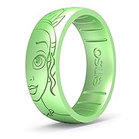 Enso Rings Disney Princess and Villains Silicone Ring - Comfortable and Flexible Design - 6.6mm Wide and 1.75mm Thick