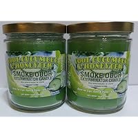 13oz Jar Candles Cool Cucumber & Honeydew, (2) Set of Two Candles.