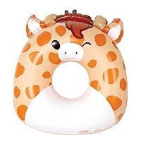 BigMouth x Squishmallows Original Large Inflatable Pool Float, Swimming Tube for Adults and Kids, Pool Party Supplies & Water Toys - Gary The Giraffe Squishmallow