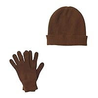 Cashmere Beanie Hat Gloves Set - Lomond - 4-Ply