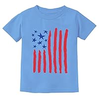 USA American Flag Girls Boys 4th of July Shirt Toddler Kids Patriotic T-Shirt