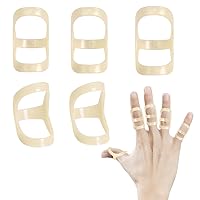 itechpanda 5 PCS Oval Finger Splints, Trigger Finger Support Brace Finger Stabilizer Brace for Thumb Middle or Ring Finger, Support for Trigger/Mallet/Arthritis/Straightening (Size 10/11/12/13/14)