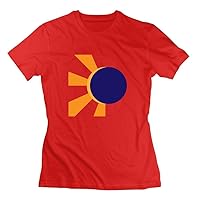 Abstract Eclipse Customized Short Sleeves Red Xx-large Red Irviclarke Print