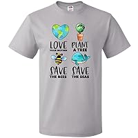 inktastic Earth Day Plant a Tree Save The Bees Save The Seas Love Your T-Shirt