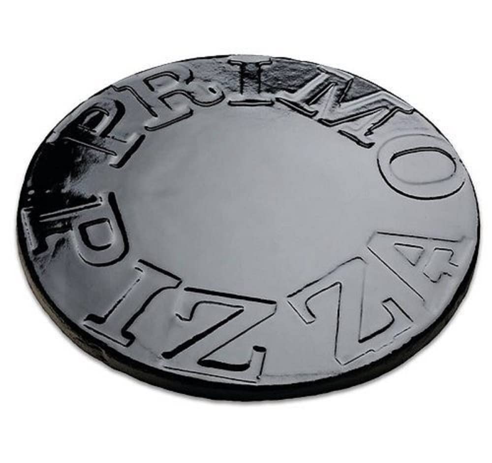 Primo 340 Porcelain Glazed Pizza Baking Stone for Primo Oval Junior Grill