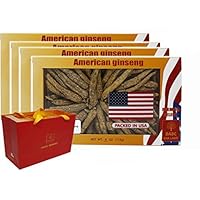 DOL 禮盒包裝 4OZ=113g/Box Hand-Selected Cultivated American Wisconsin Farmed Ginseng Root | Long Medium 美國威斯康辛長枝西洋參 花旗參 16OZ/4 Boxes