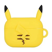 Pikachu POKE-810A Silicone Case Compatible with Pokemon AirPods Pro (2nd Generation)