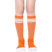 juDanzy Baby, Toddler & Kids Knee High Stripe Tube Socks For Boys & Girls With Grips