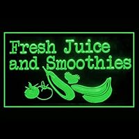 110242 Fresh Juice Smoothies Pineapple Organic Display LED Light Sign