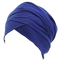 African Turban Head wraps for Women - Pre tied Soft Long Headscarf Shawl Hair Chemo Headwear Grate For Daily Use