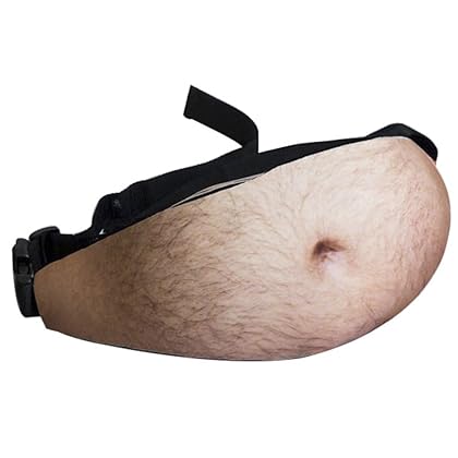 Dad Bag Fake Beer Belly Waist Pack Unisex Fanny Pack White Elephant Gifts Funny Gag gifts