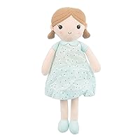 Linzy Toys, Soft Plush Mint Blue Emily Rag Doll, 15