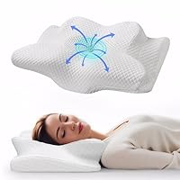 Memory Foam Pillow for Sleeping, Cervical Pillow for Neck Pain Relief, Contour Pillow for Side Sleepers Neck Support Pillows for Back Sleepers