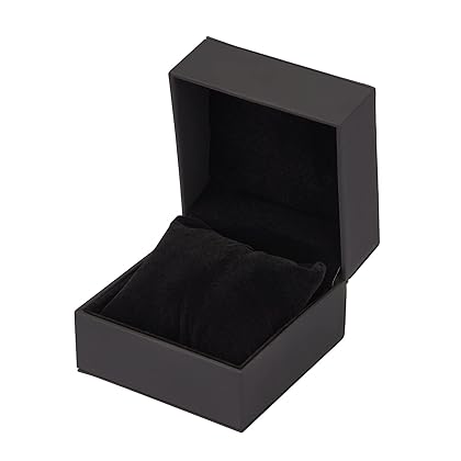 LETURE 2 Pieces Single Watch Jewelry Gift Box with Pillow, PU Leather Jewelry Bracelet Display Case