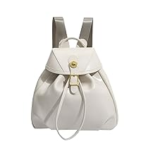 Fashion Y2K Backpack Women Men, Cute Simple Design Harajuku Street Kawaii Aesthetic Daypack Bookbag Mini Backpack (white)