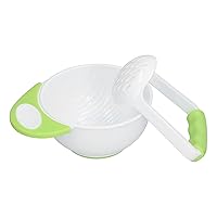 Baby Food Masher Bowl Set Long Bowl Handle Easy to Use Fruit Vegetable Puree Mash and Serve Bowl for Making Baby's Food