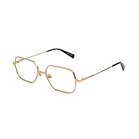 9FIVE Clarity 24K Gold Clear Glasses Frames with CR-39 (Nonprescription) 100% UV Protection Lens - Elevate Your Confidence and Style with Handcrafted Luxury Eyeglass Frames