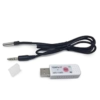USB Thermometer Temperature Sensor Tester Data Logger Indoor Environment Temperature Recorder for PC Laptop Email Alarm -40~+125℃