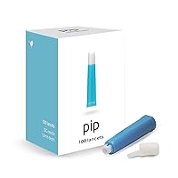 Pip 100 Lancets | All-in-One 30G-1.0mm Diabetes Safety Lancets | Ultra-Sensitive Fingerstick Testing for Blood Sugar & Ketone Monitors