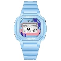 Women Classic Fashion Digital Watch 50m Waterproof Student Outdoor Sports Watches Unisex LED Square Electronic Wrist Watch