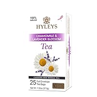 Hyleys Sleep Lavender Blossom Herbal Tea - Nighttime Relaxation Blend, 100% Natural, Caffeine-Free, Sugar-Free, Gluten-Free, Dairy-Free, GMO-Free, Decaf - 25 Tea Bags (12 Pack - 300 Tea Bags Total)