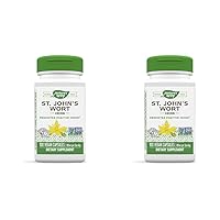 Nature's Way Premium St. John’s Wort Herb, Promotes Positive Outlook*, 700 mg per Serving, 100 Vegan Capsules (Pack of 2)