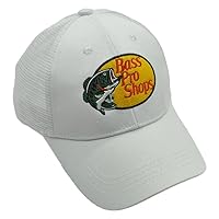 Mesh Back Snapback Trucker Hat for Men & Women Embroidered Golf Baseball Caps Cartoon Bass Fishing Hat