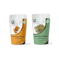 Multi Pack | Wild Turmeric Powder + Aloe Vera Powder for face bundle | 8 oz each