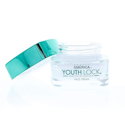 Beauty America Youth Lock, Advanced Anti-Aging Stem Cell Face Cream, 1.7 Oz, Off-White