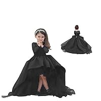 Hi-lo Flower Girls Dresses for Weddings Girls Pageant Ball Gowns AD005