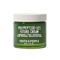 Youth To The People 121 Polypeptide Cream, Firming + Hydrating Face Moisturizer & Collagen Cream for Dry Skin, Plant Ceramide Rich Skincare (2oz)