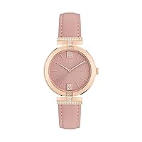 Ted Baker Ladies Pink Vegan Leather Strap Watch (Model: BKPDAF3029I)