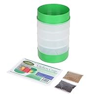 Deluxe Kitchen Crop Seed Sprouter with 4 Growing Trays and 2 Seed Packets, (Alfalfa Seeds and Broccoli Seeds) Easily Grow Sprouts Indoors for a Healthy Lifestyle