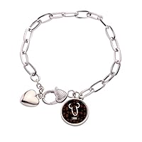 UMMM Strawberry Funny Drawing Heart Chain Bracelet Jewelry Charm Fashion