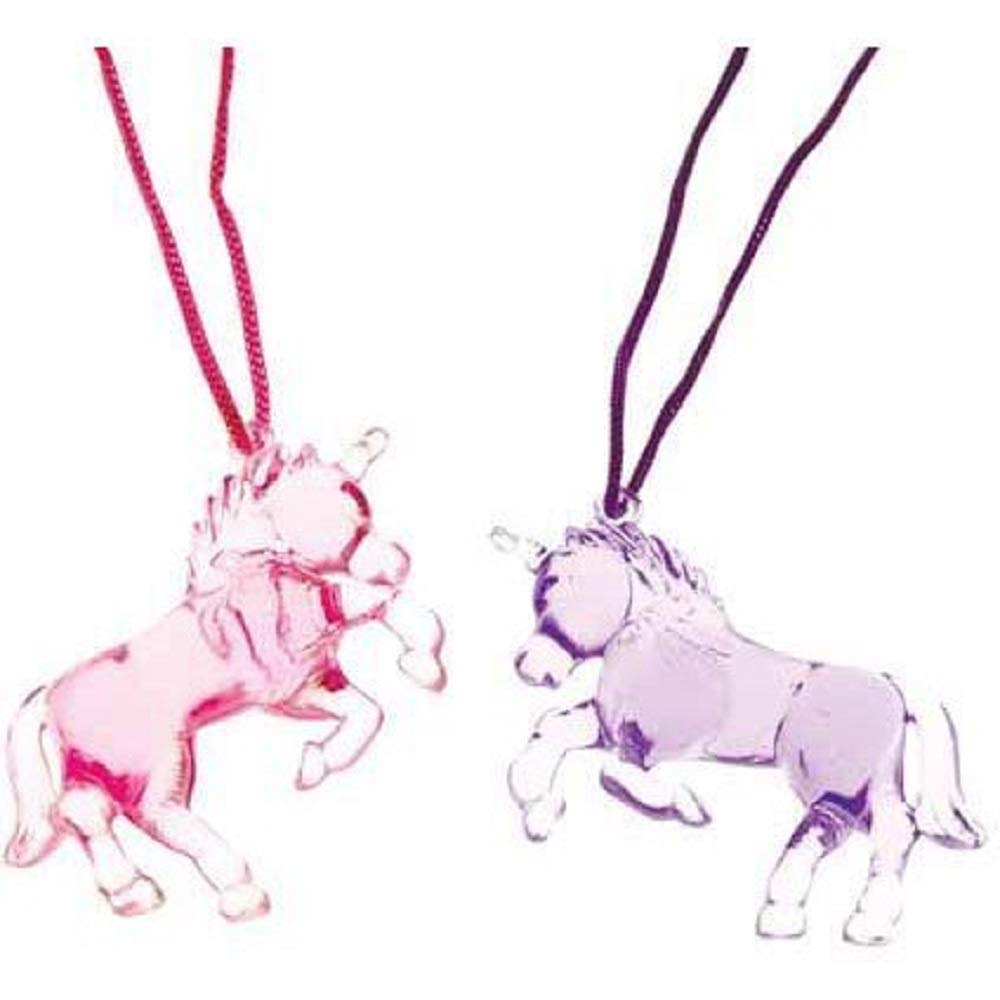 U.S. Toy Princess Unicorn Necklaces, FBA_JA743, Pink,Purple, 28