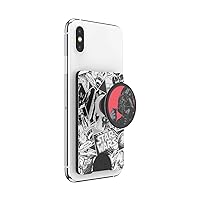 PopSockets Phone Wallet with Expanding Grip, Phone Card Holder, Wireless Charging Compatible, Star Wars - Darth Vader