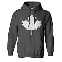 VICES AND VIRTUES Canada Flag Maple Leaf Canadian Pride Retro Vintage Style Hoodie