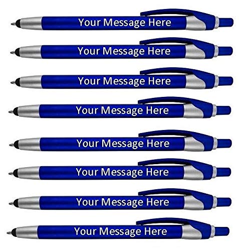 Personalized With your Custom Logo or Text Pens-Pack of 300- for Marketing, Parties, and Events, 2 in 1 Capacitive Stylus & Ballpoint Pen Compatibl...